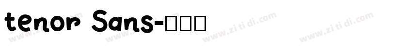 tenor Sans字体转换